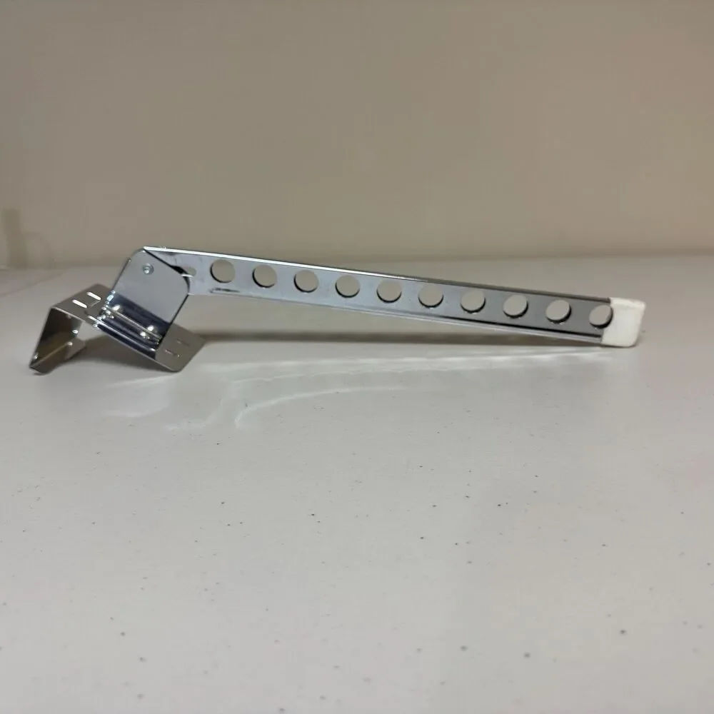 Clothing Rack Hanger Over Door Swing Arm Valet Chrome Metal Drying Hook Silver